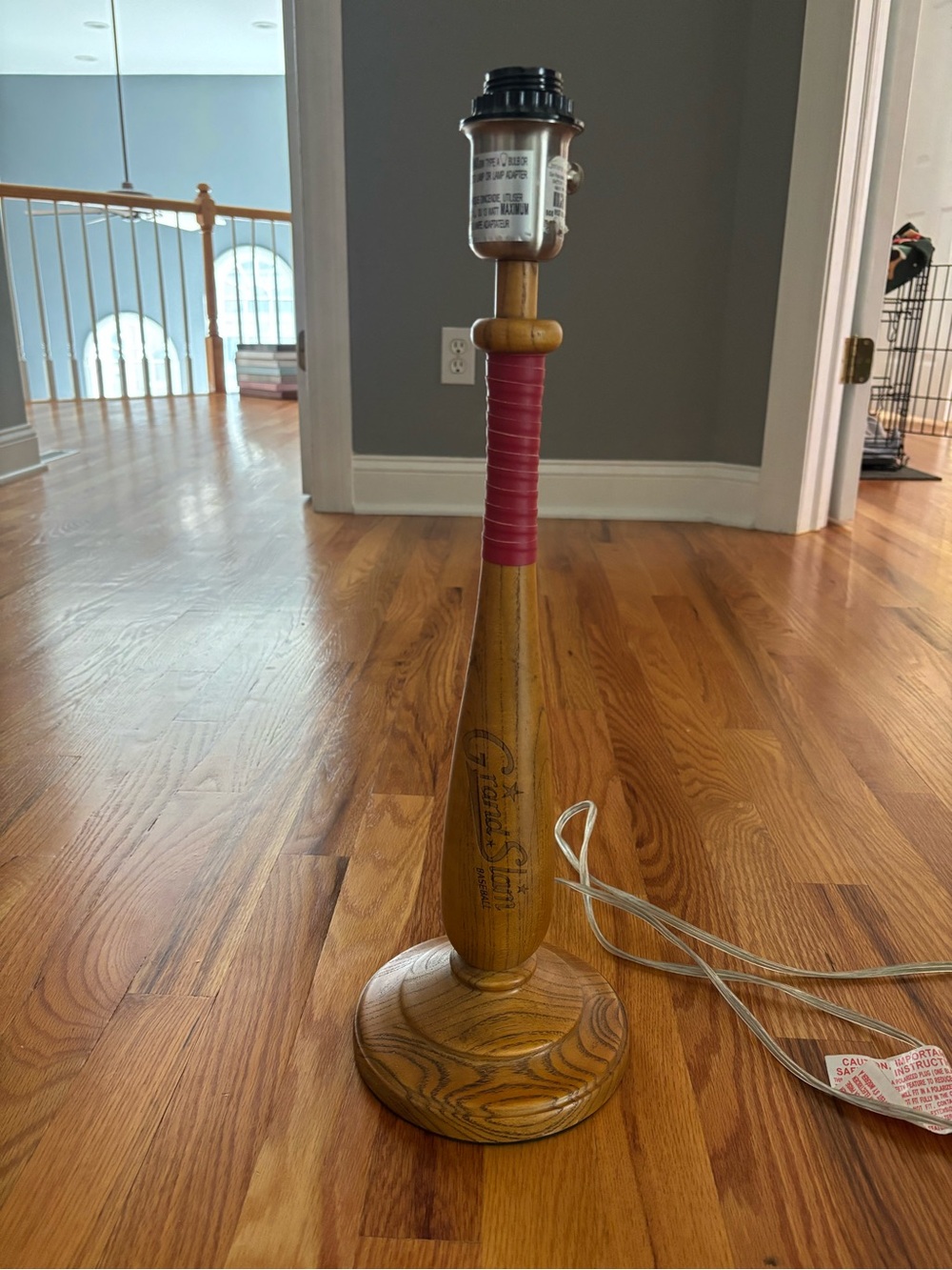Pottery barn kids baseball bat lamp base